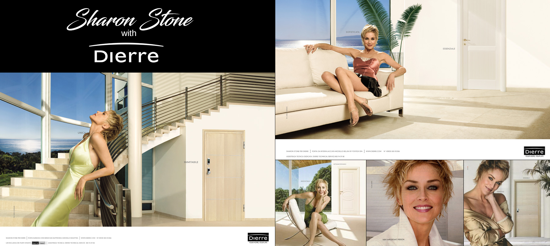 Sharon Stone with Dierre